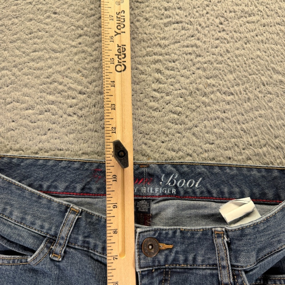 Tommy Hilfiger Freedom Jeans Womens 6 Blue Cotton Denim Bootcut Faded Stretch - Picture 4 of 11
